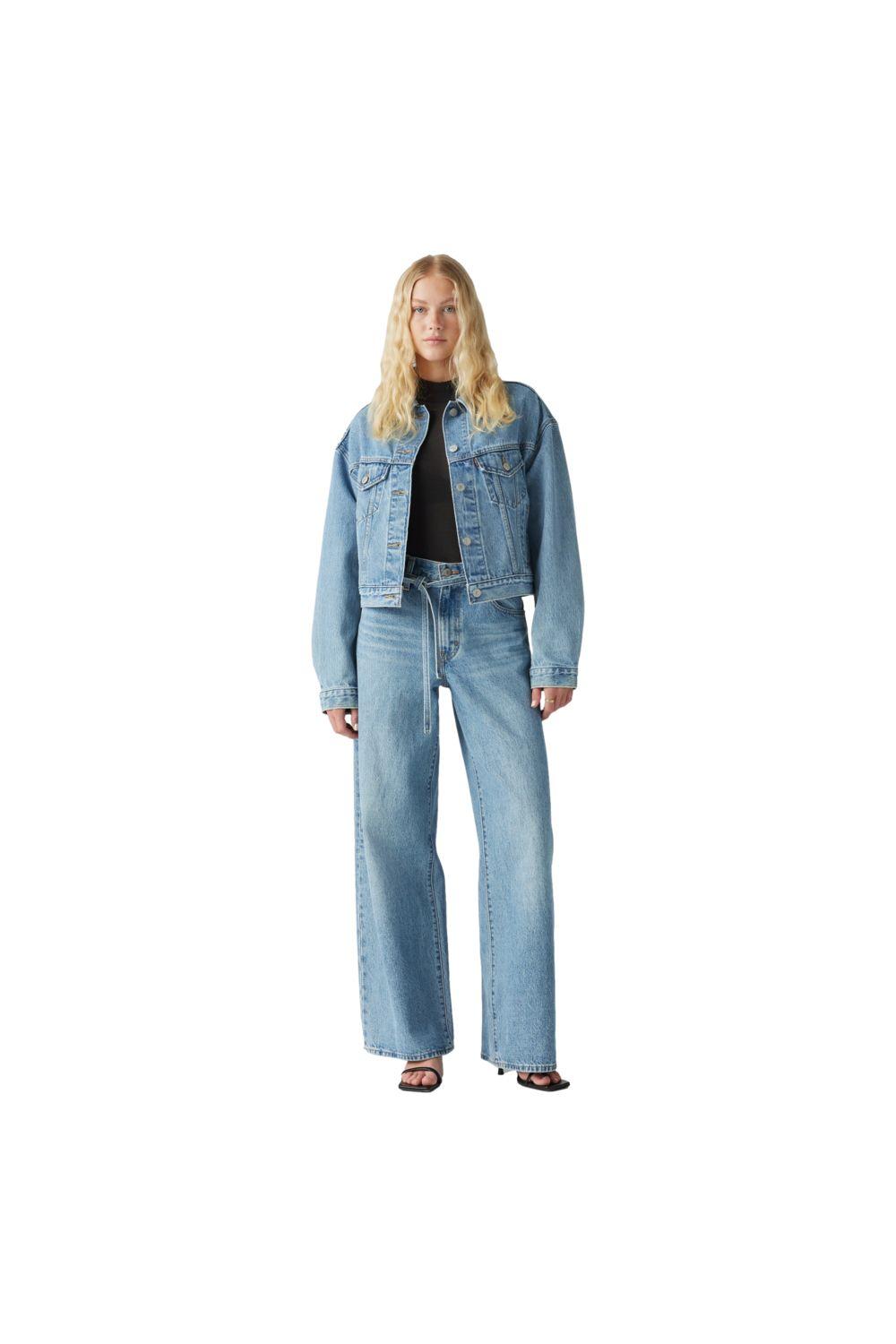 Jeans Mujer XL Straight Azul Levis A8701-0004-3