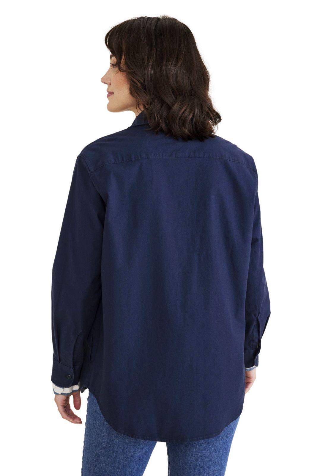Chaqueta Camisera Mujer Relaxed Fit Navy A3168-0002-2