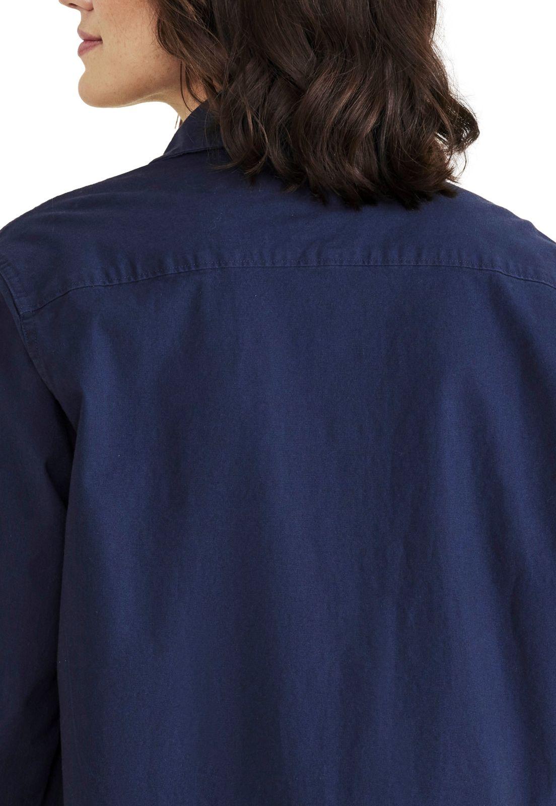 Chaqueta Camisera Mujer Relaxed Fit Navy A3168-0002-3