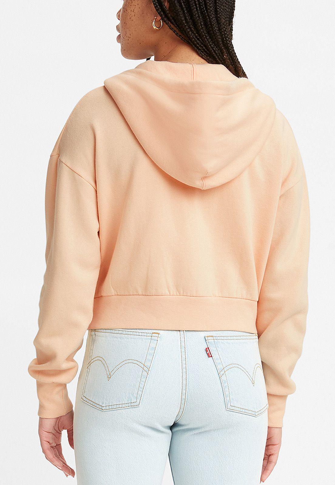 Polerón Mujer Liso con Logo Rosado Levis A1930-0001-1