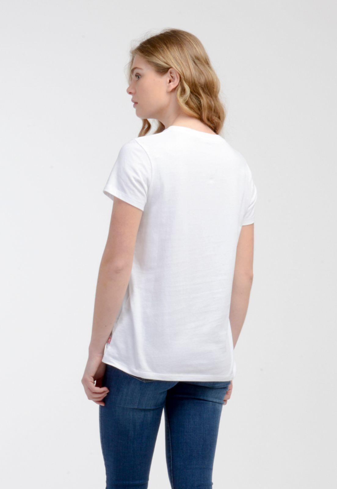 Polera Mujer Lisa con Logo Blanco Levis 17369-1913-1