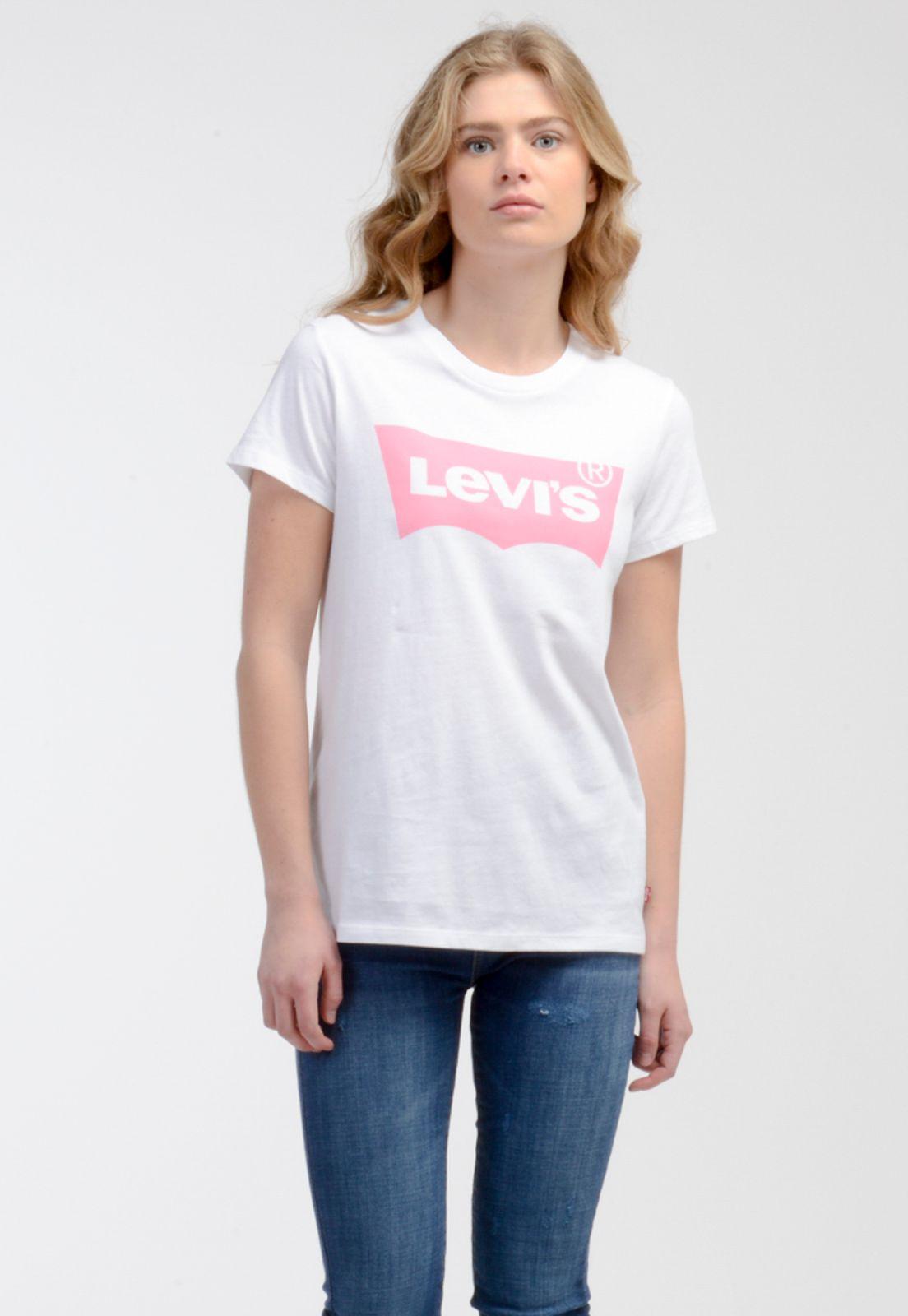 Polera Mujer Lisa con Logo Blanco Levis 17369-1913-0