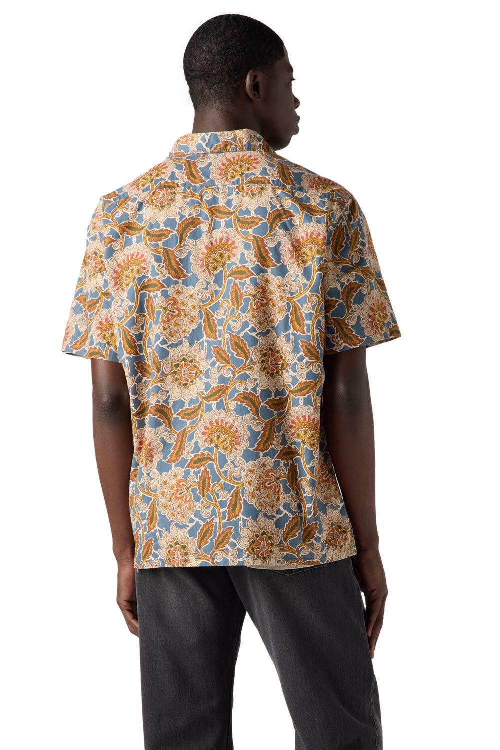 Camisa Hombre The Sunset Camp Shirt Café Levis 72625-0117-1