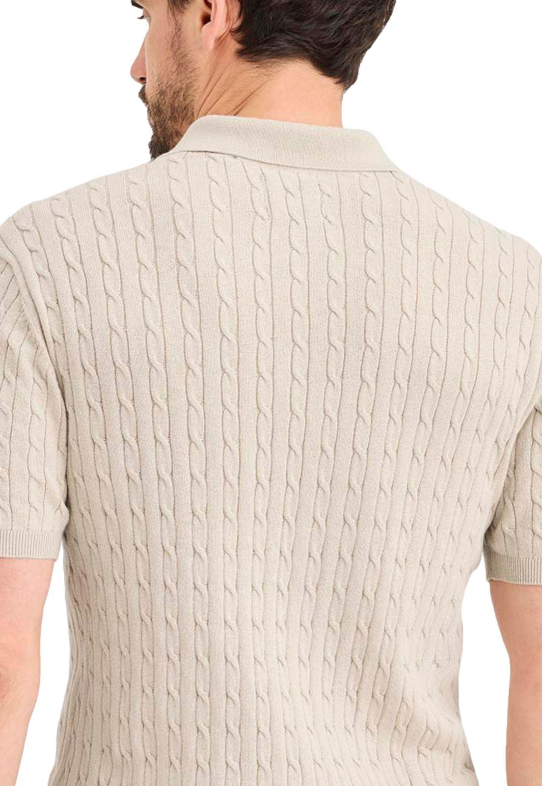 Sweater Hombre Polo Regular Fit Beige A0768-0013-3