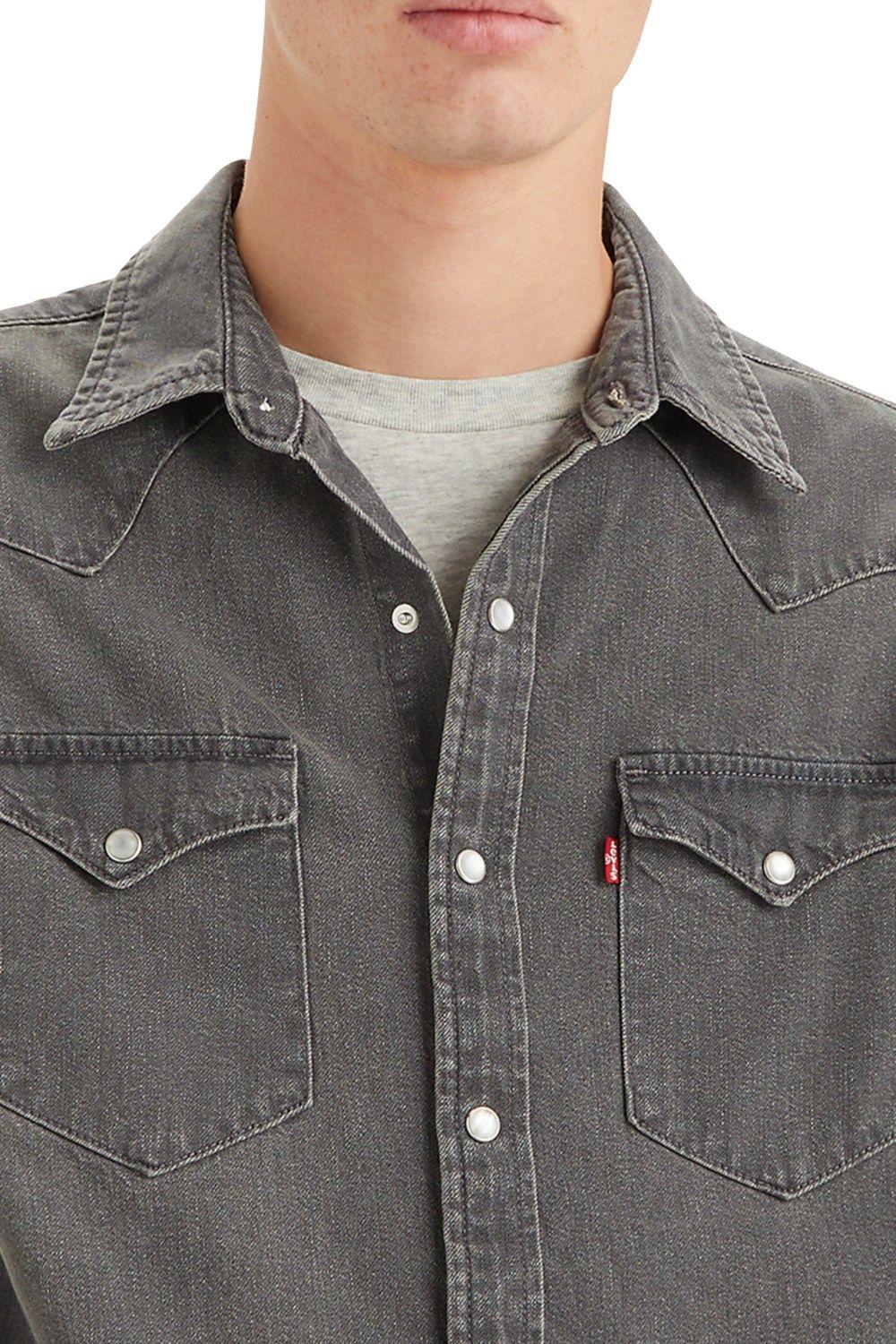 Camisa Hombre Regular Fit  Western Standard Gris Levis 85745-0148-2