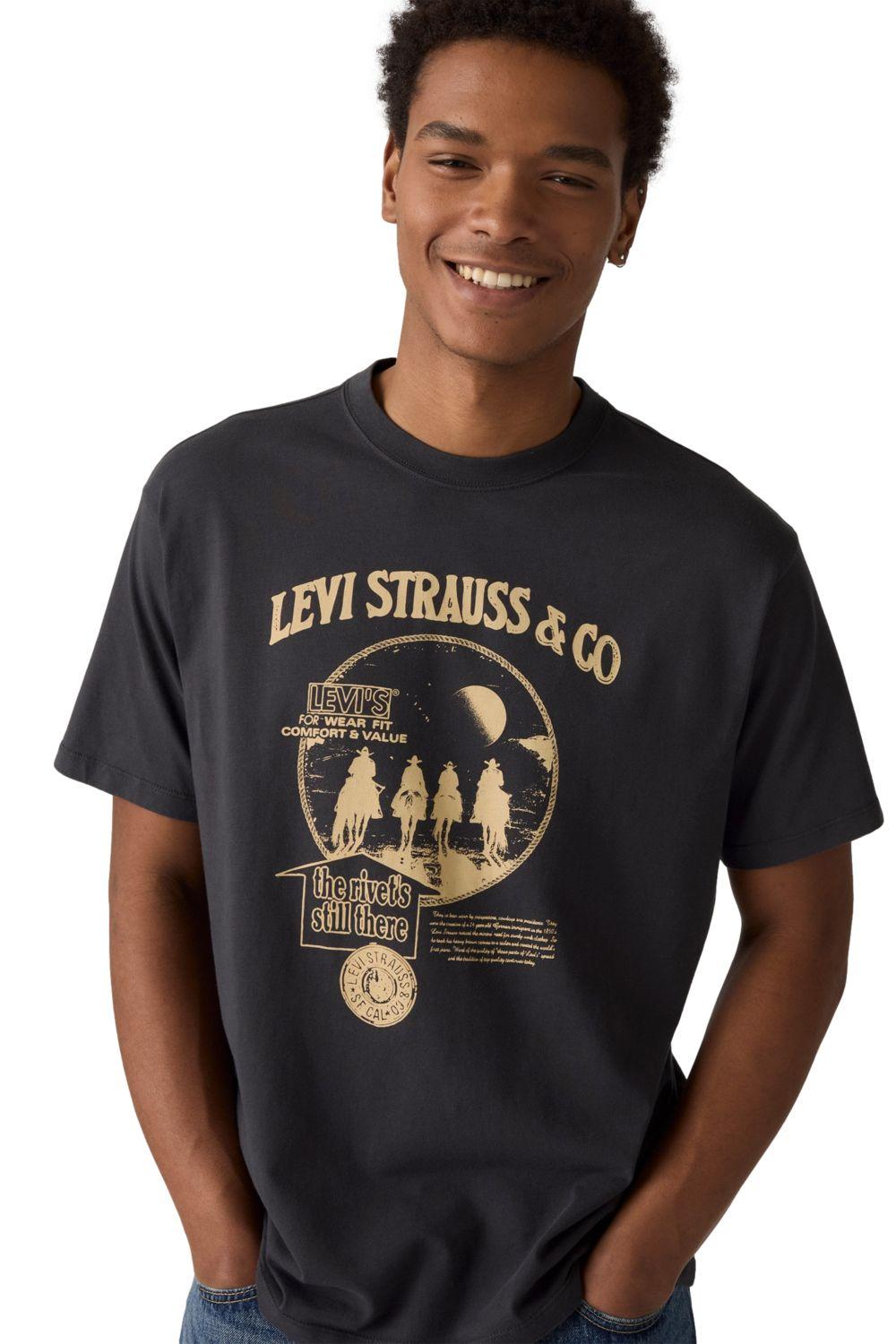 Polera Hombre Vintage Fit Graphic Tee Gris Levis 87373-0257-2