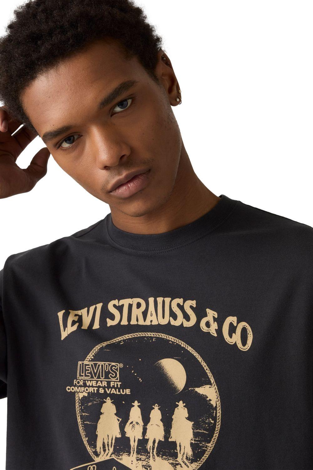 Polera Hombre Vintage Fit Graphic Tee Gris Levis 87373-0257-3