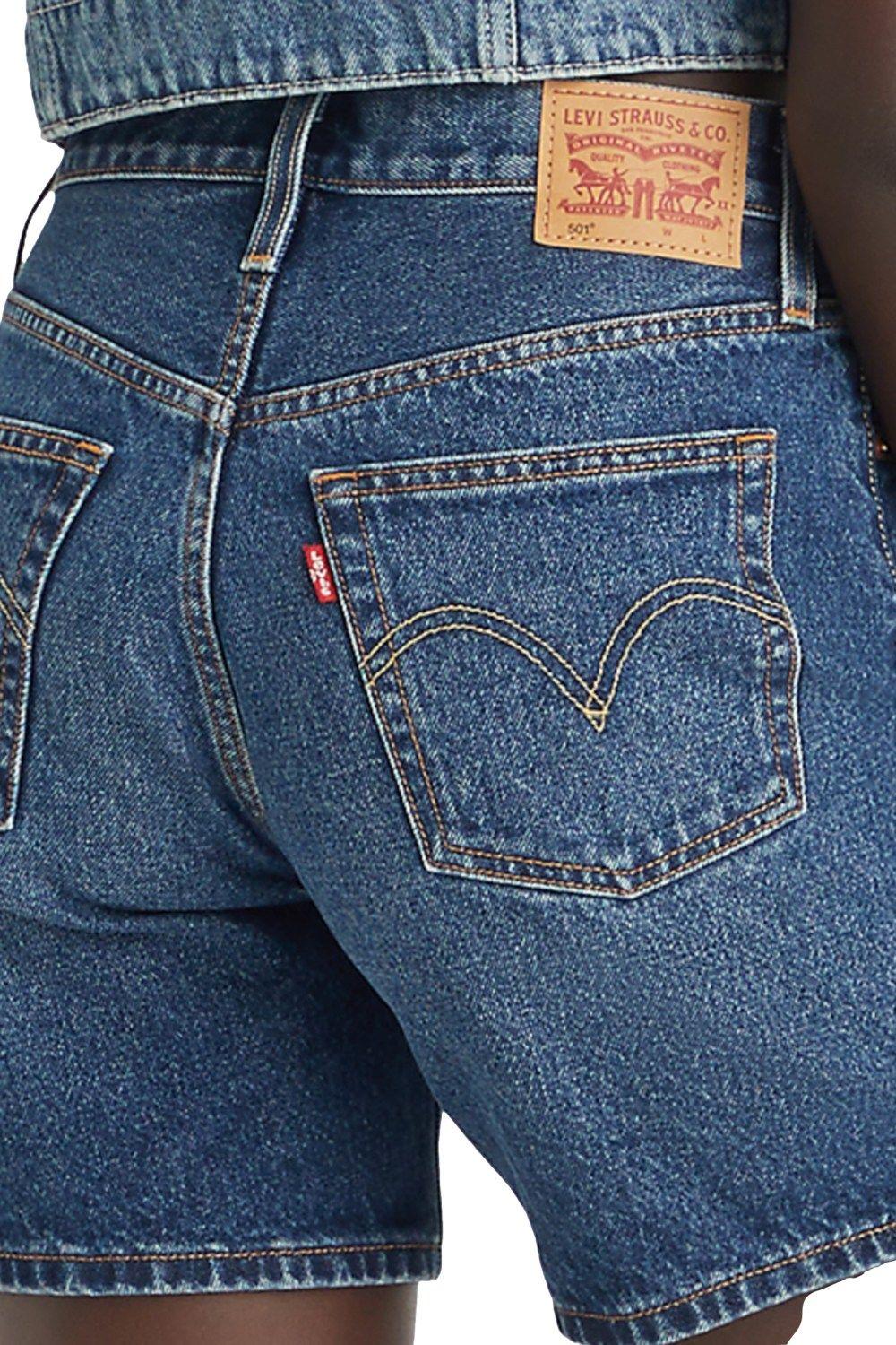 Shorts Mujer 501 Mid Thigh Short Azul Levis 85833-0056-3