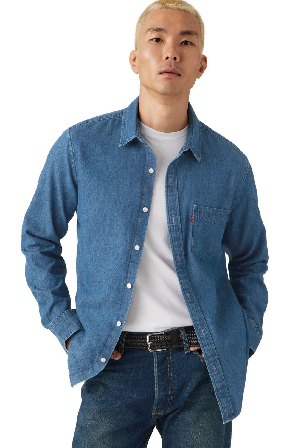 Camisa Hombre Classic 1 Pkt Standard Azul Levis 85748-0356-2