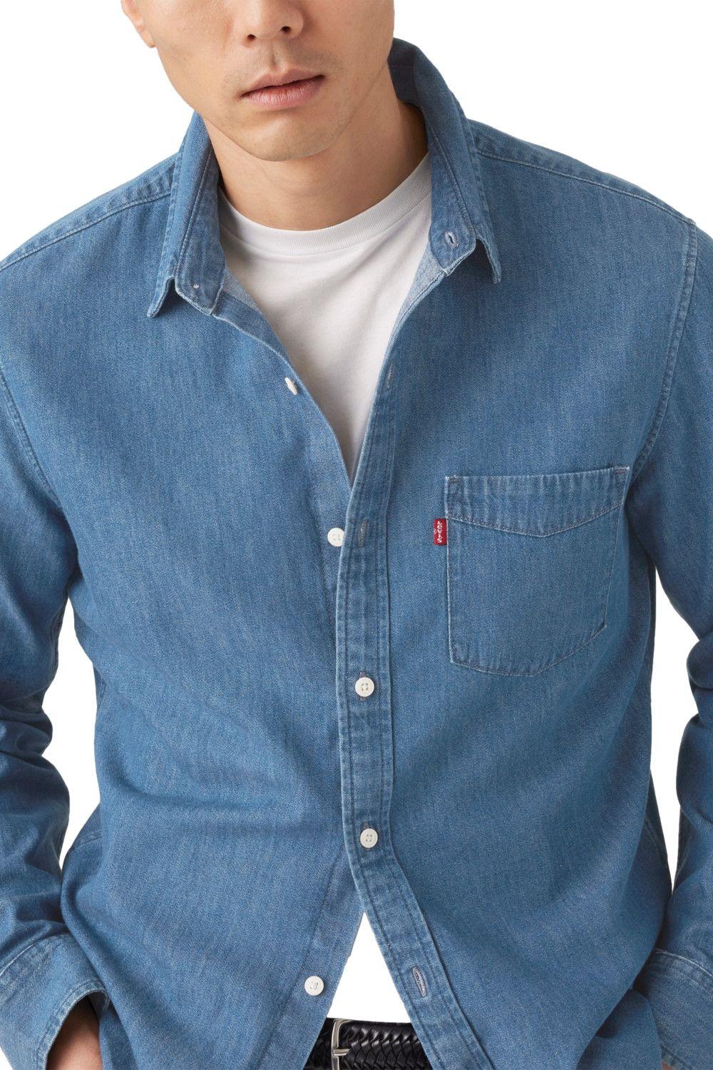 Camisa Hombre Classic 1 Pkt Standard Azul Levis 85748-0356-3