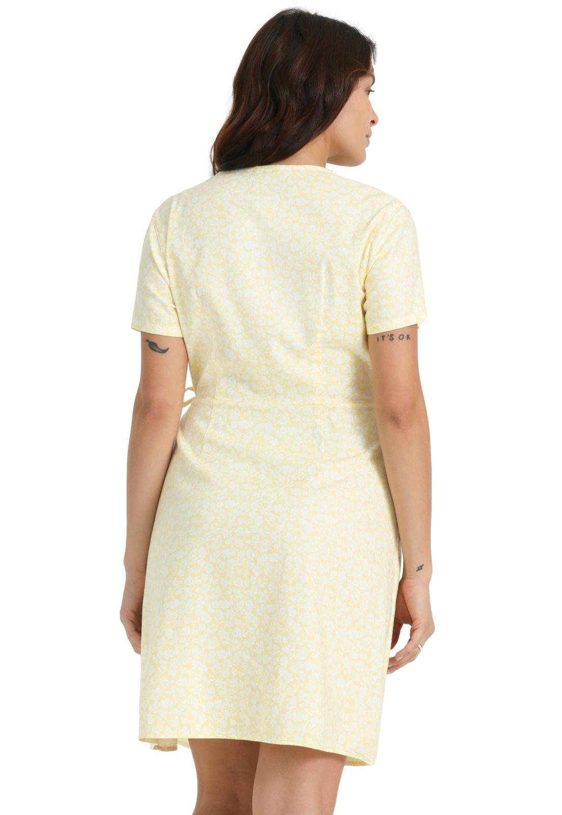 Vestido Mujer Wrap Amarillo A6988-0000-1