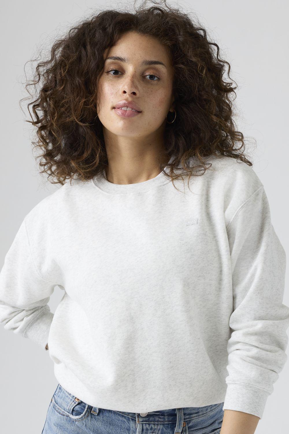 Polerón Mujer Regular Fit Mini Logo Gris Levis A5942-0006-2