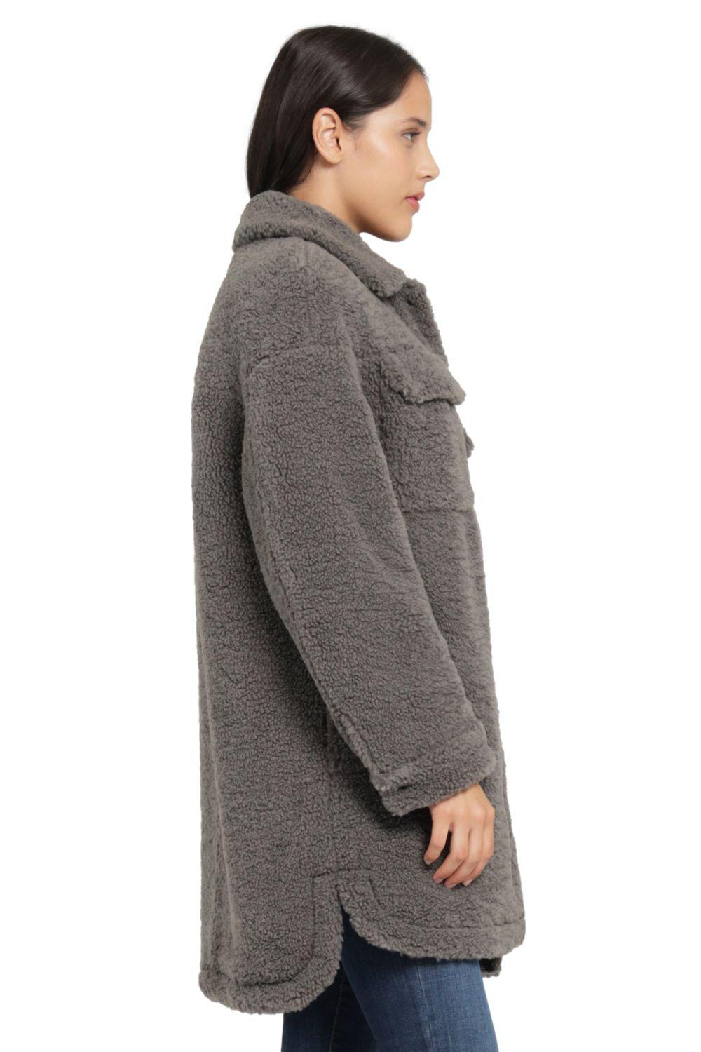 Chaqueta Mujer con Sherpa Gris Levis 59544-0267-1