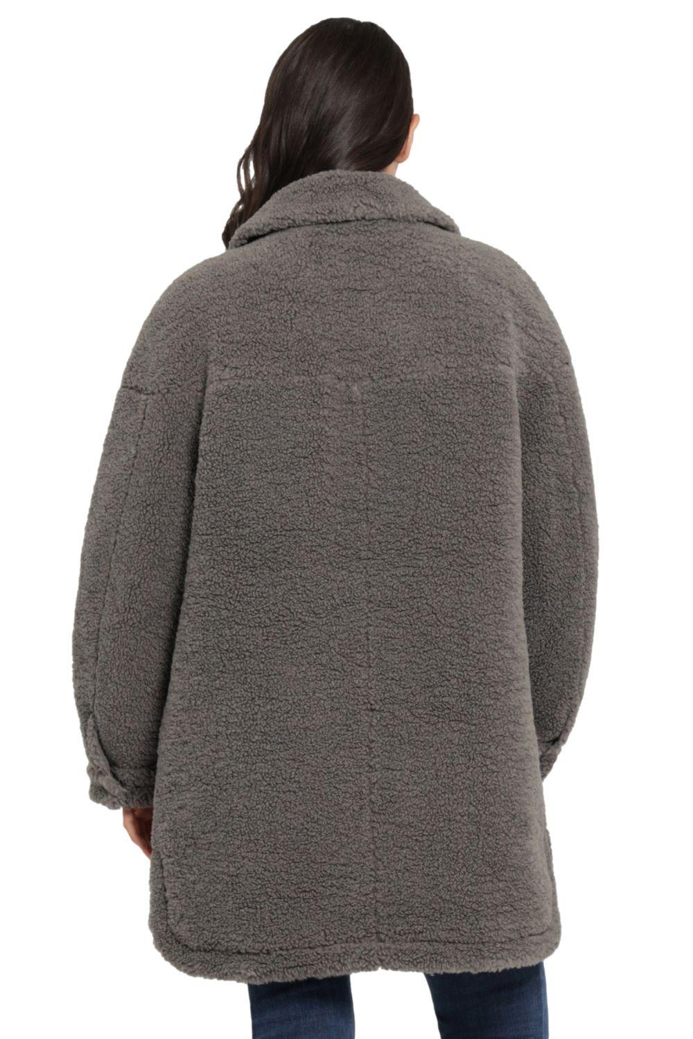 Chaqueta Mujer con Sherpa Gris Levis 59544-0267-2
