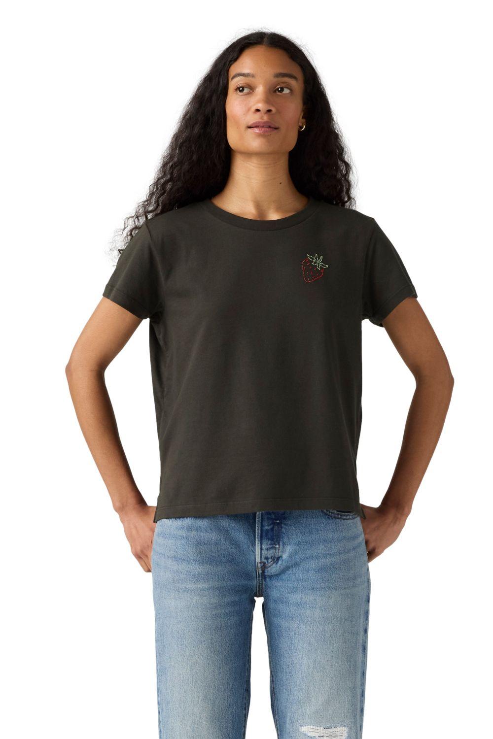 Polera Mujer Graphic Boxy Tshirt Negro Levis A8804-0061-0