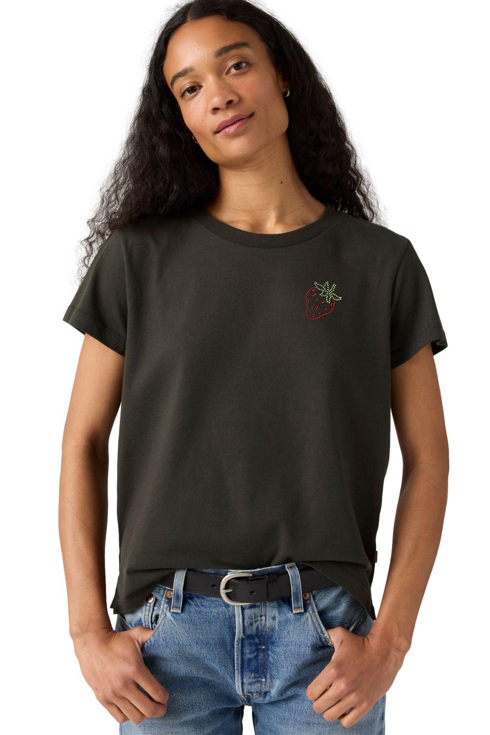 Polera Mujer Graphic Boxy Tshirt Negro Levis A8804-0061-2