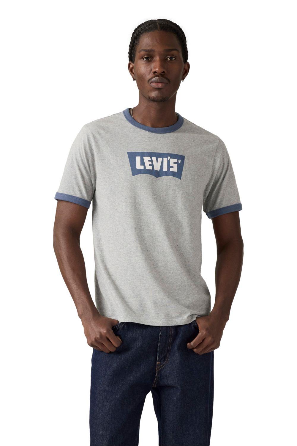 Polera Hombre Standard Ringer Tee Gris Levis 001X0-0006-0