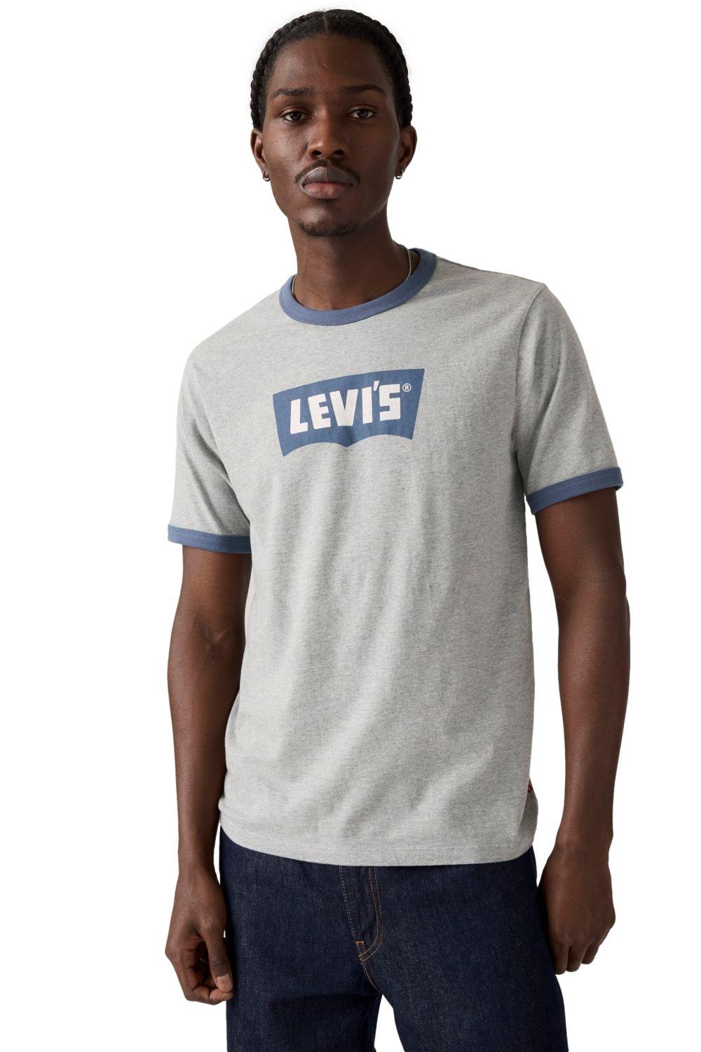 Polera Hombre Standard Ringer Tee Gris Levis 001X0-0006-2