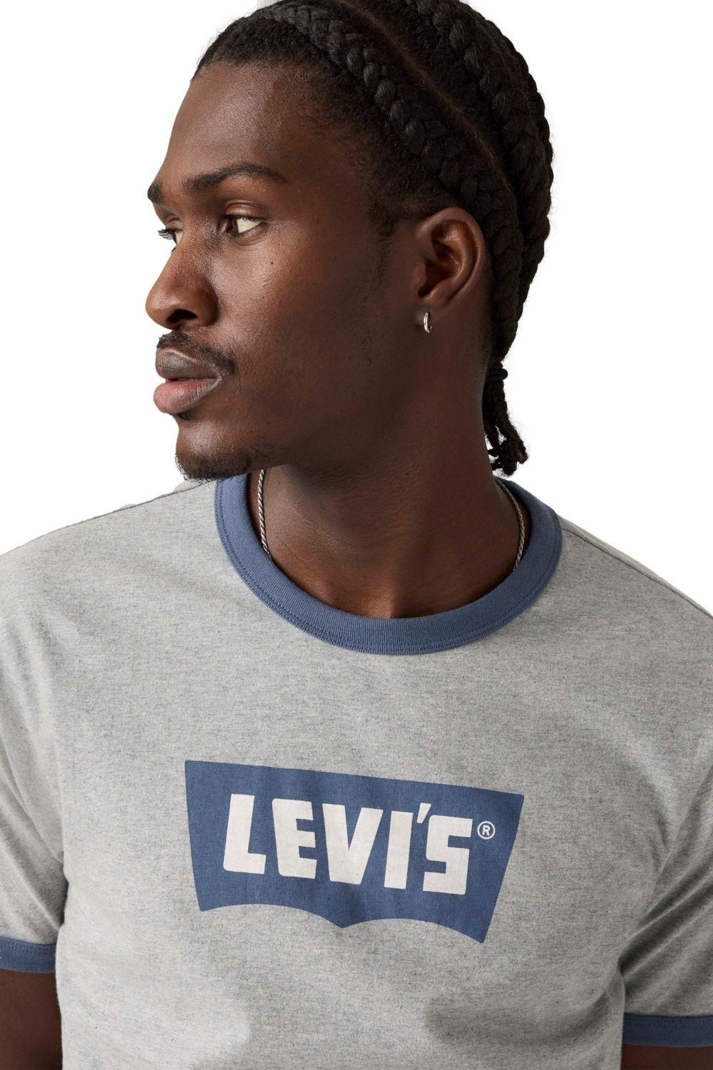 Polera Hombre Standard Ringer Tee Gris Levis 001X0-0006-3