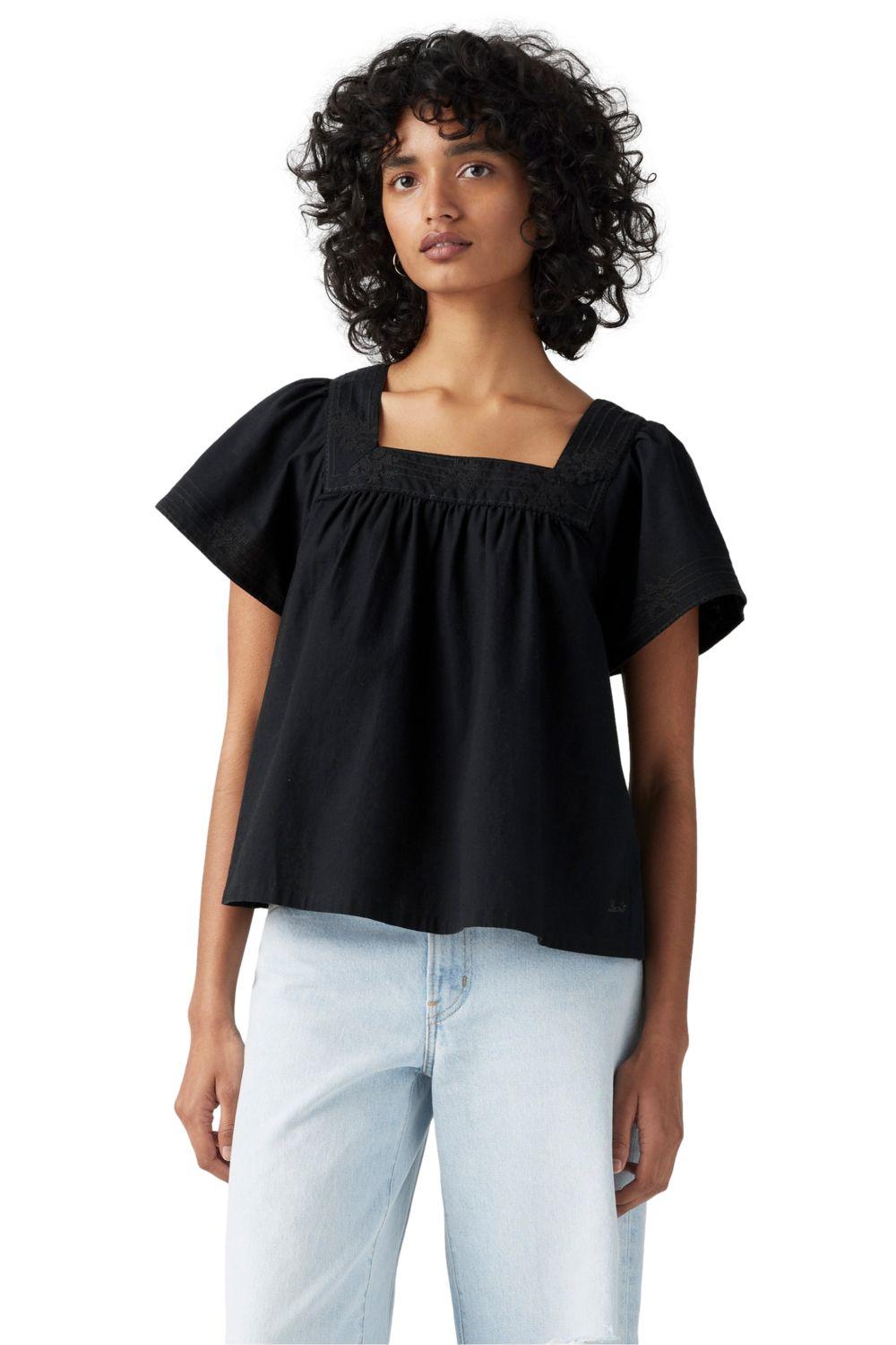 Blusa Mujer Ambre Babydoll Tank Negro Levis 001SB-0000-2