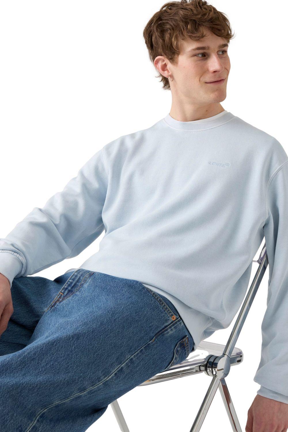 Polerón Hombre Authentic Crew Celeste Levis A9244-0035-2