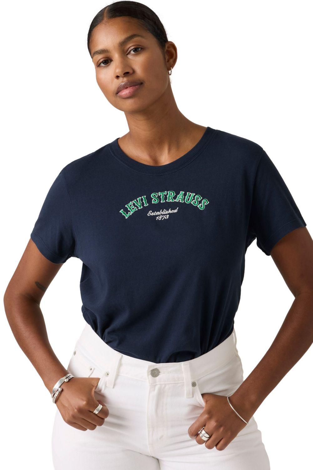 Polera Mujer Favorite Tee Azul Levis 005GV-0039-3