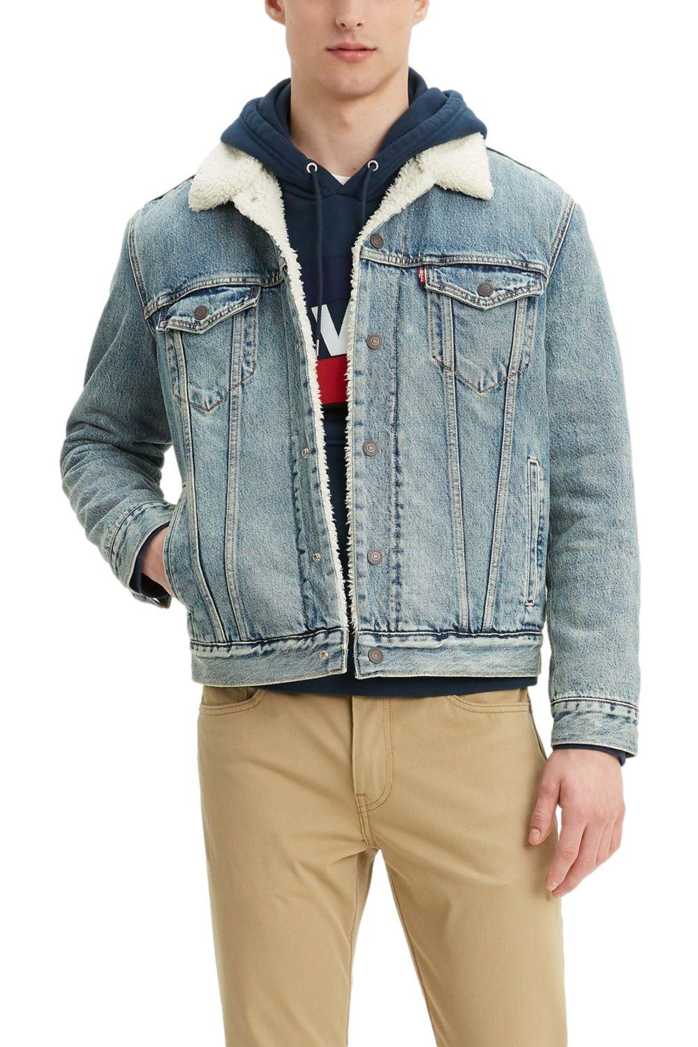 Chaqueta Hombre Regular Fit Sherpa Azul Levis 16365-0044-0