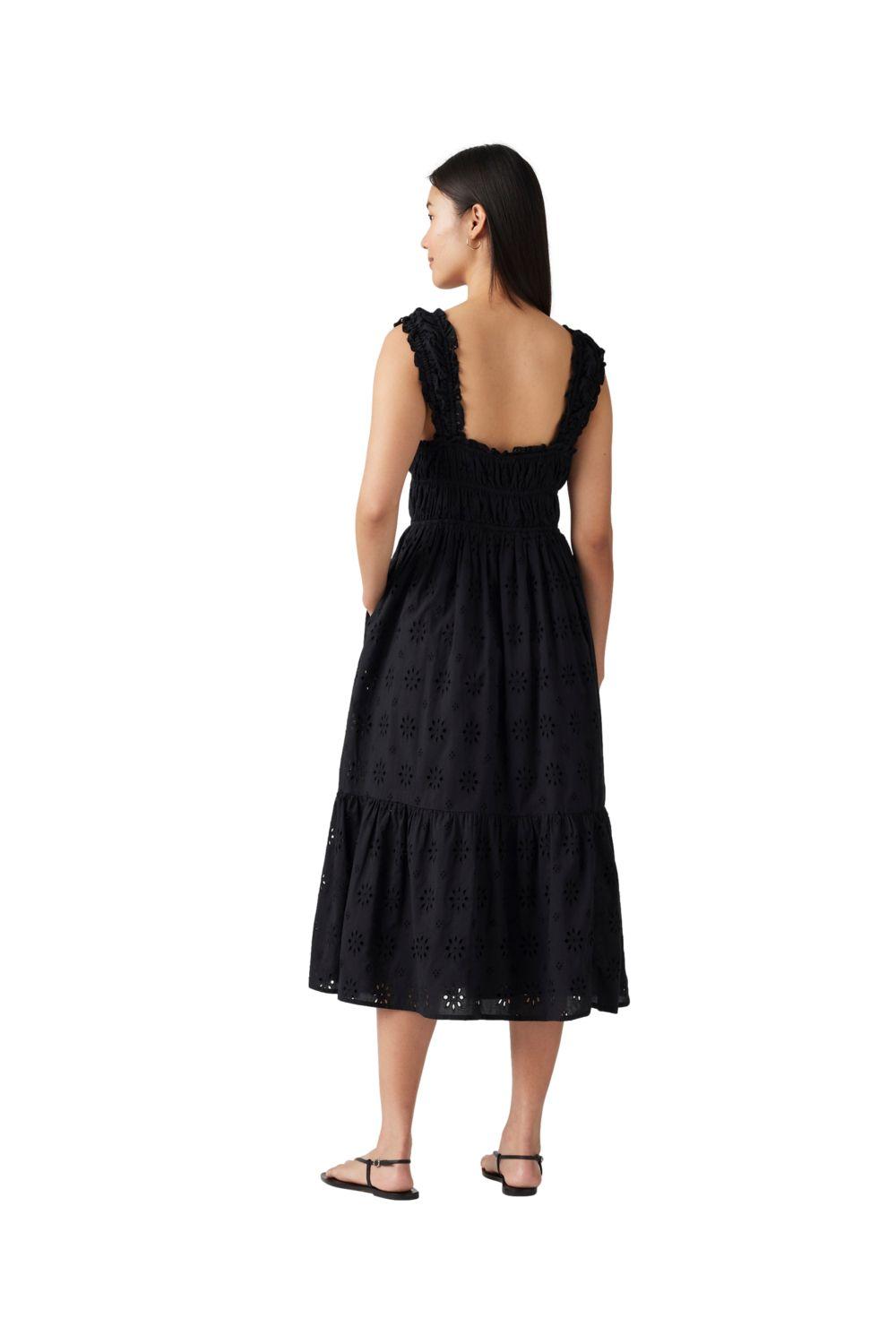 Vestido Mujer Amaya Tiered Maxi Dress Negro Levis 001TB-0000-1