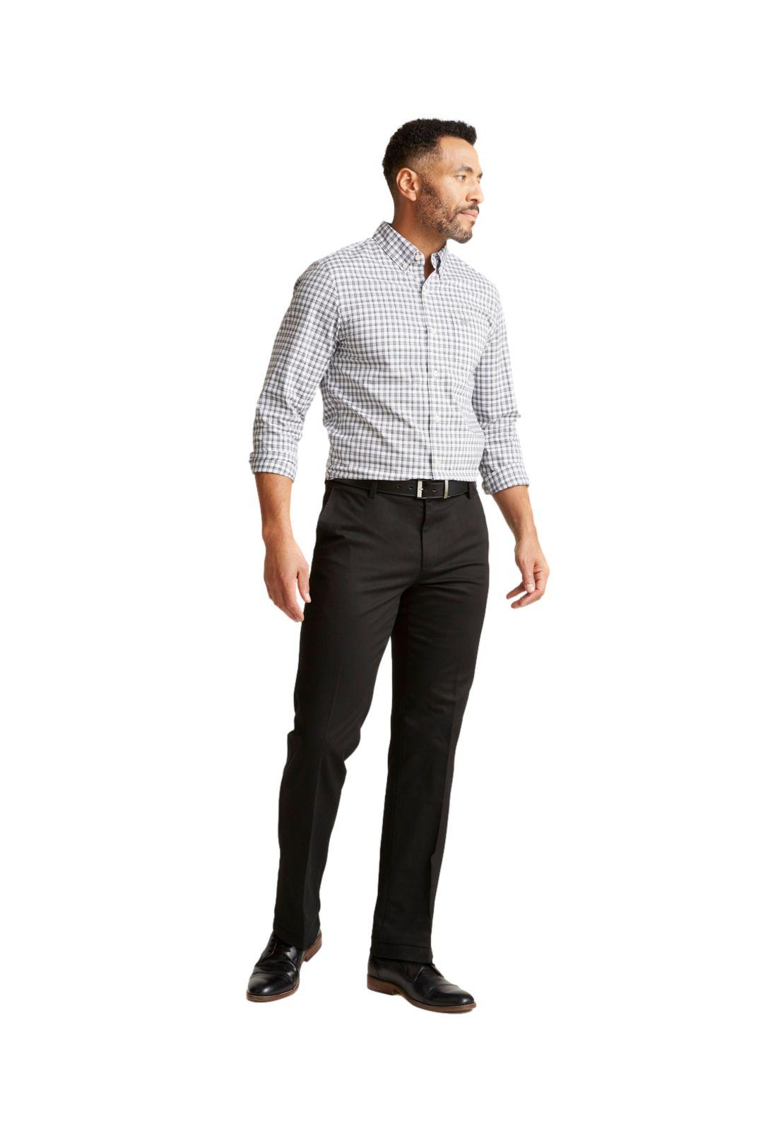 Pantalón Hombre Signature Khaki Straight Fit Negro 59409-0004-3