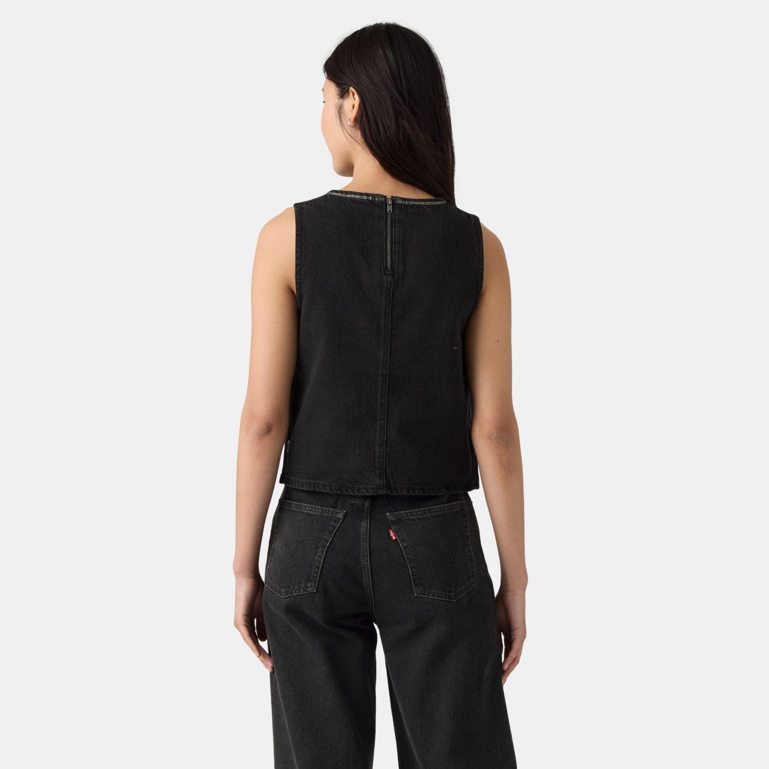Blusa Mujer Rhinestone Denim Shell Negro Levis 008DY-0000-1