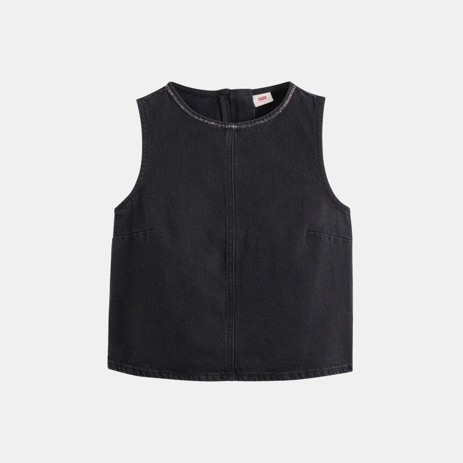 Blusa Mujer Rhinestone Denim Shell Negro Levis 008DY-0000-4