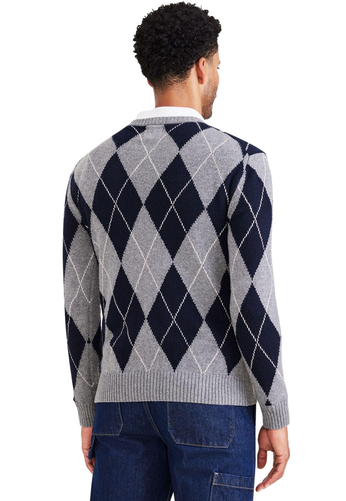 Sweater Hombre Crafted Crewneck Regular Fit Gris A6101-0005-1