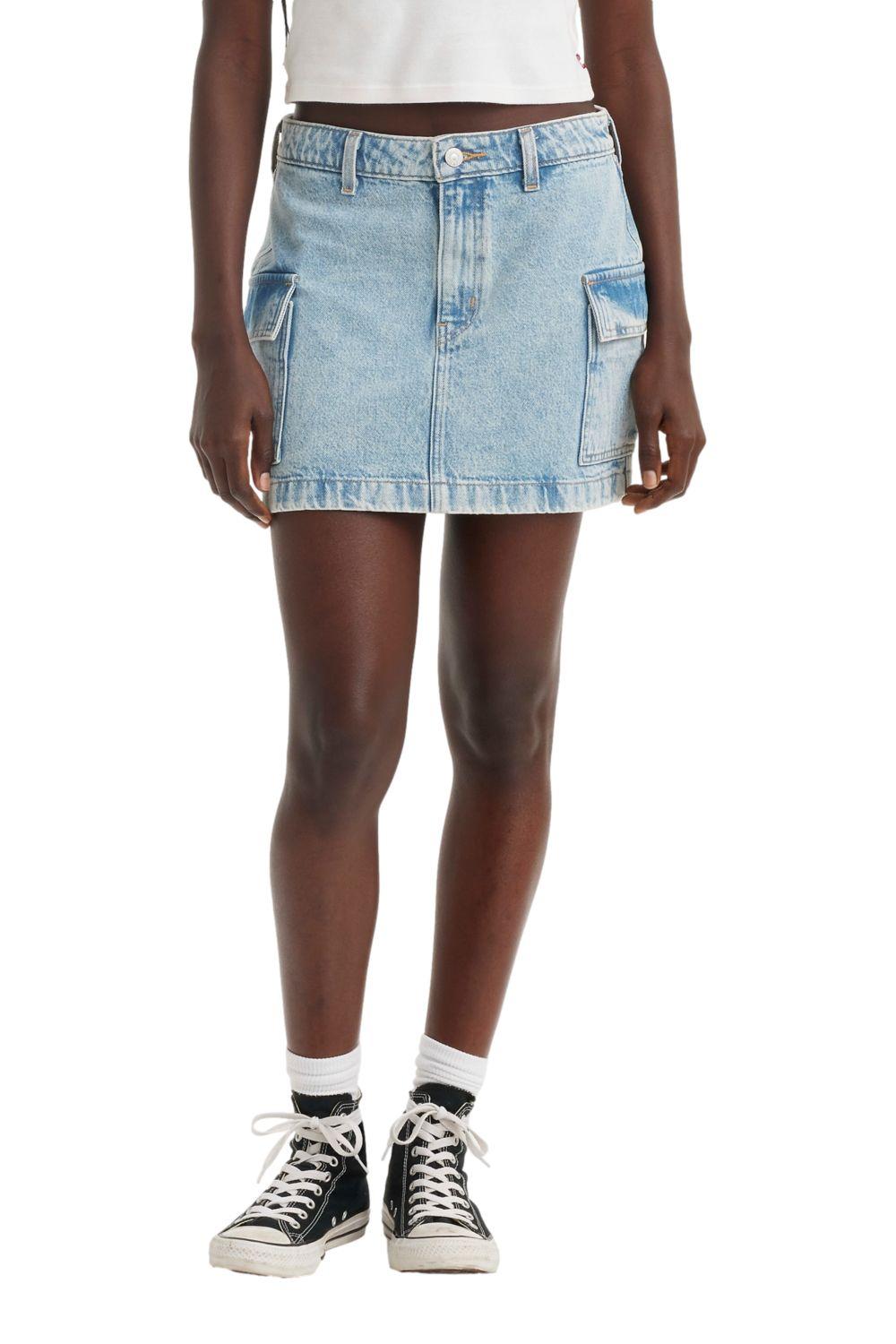 Falda Mujer Mini Cargo Azul Levis A7520-0007-0