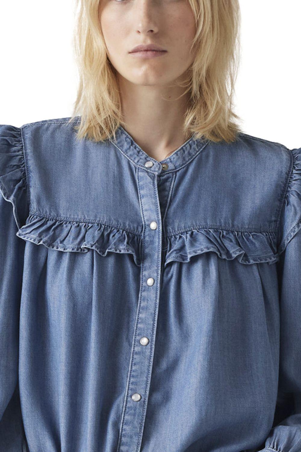 Blusa Mujer Gianna Blouse Azul Levis A8688-0021-2