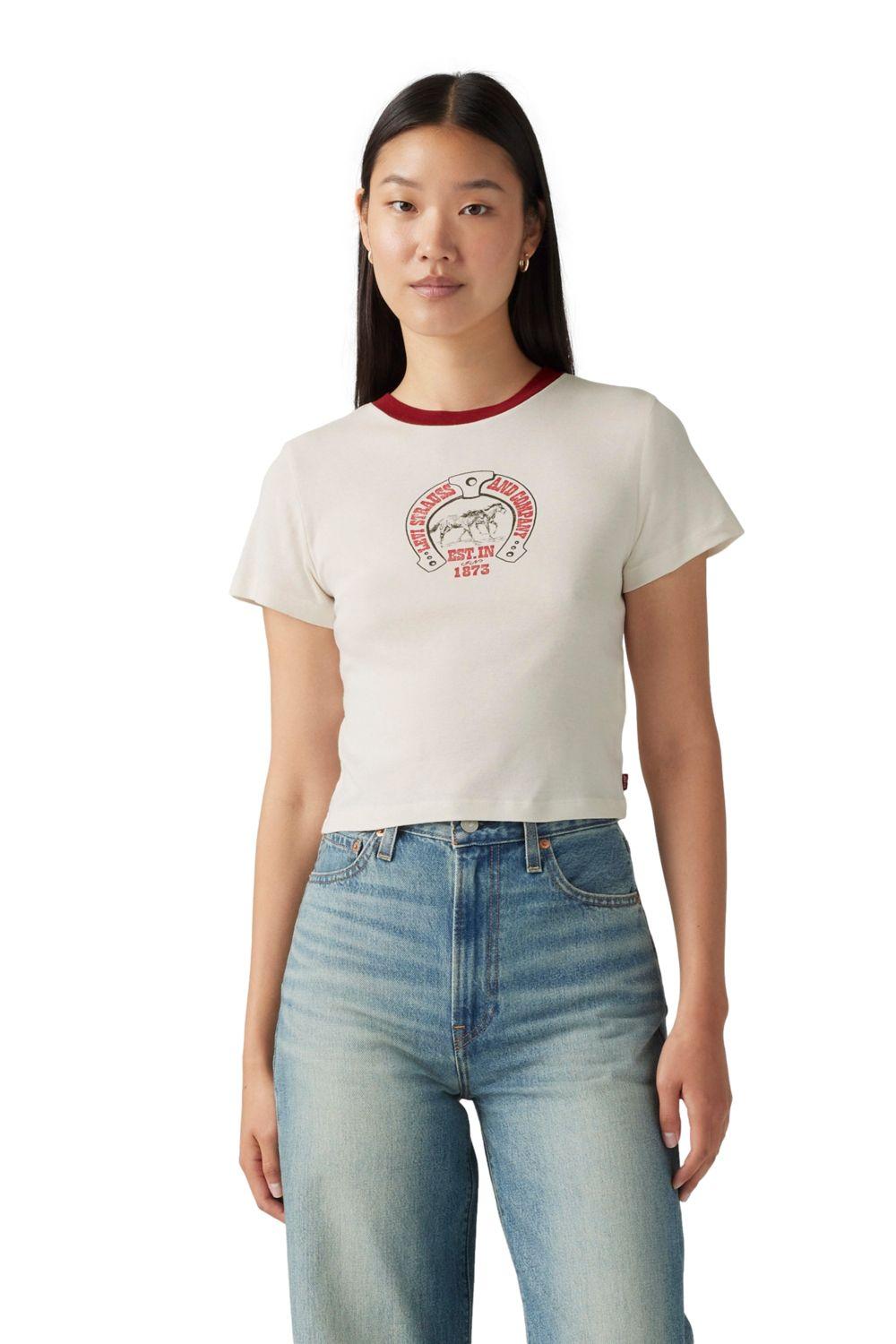 Polera Mujer Gr Essential Sporty Tee Beige Levis A8798-0036-0