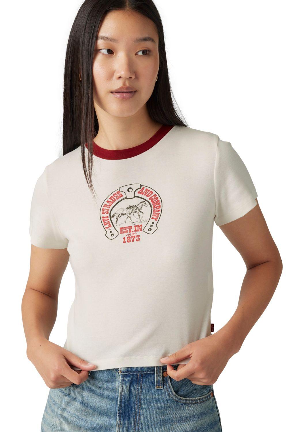 Polera Mujer Gr Essential Sporty Tee Beige Levis A8798-0036-2