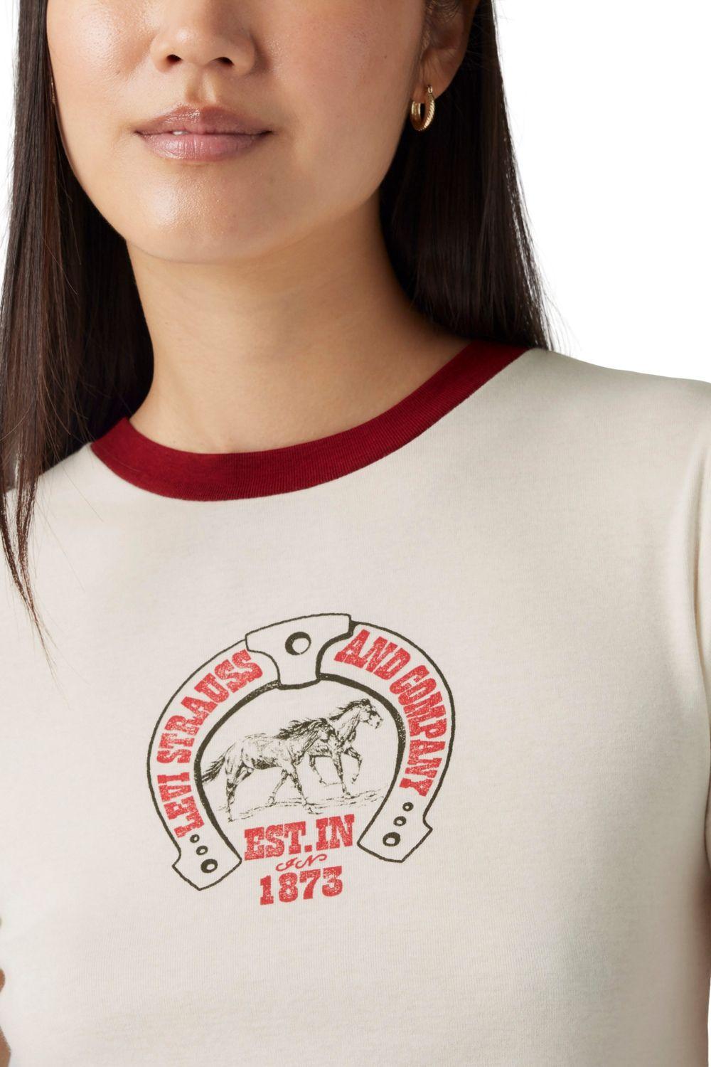 Polera Mujer Gr Essential Sporty Tee Beige Levis A8798-0036-3