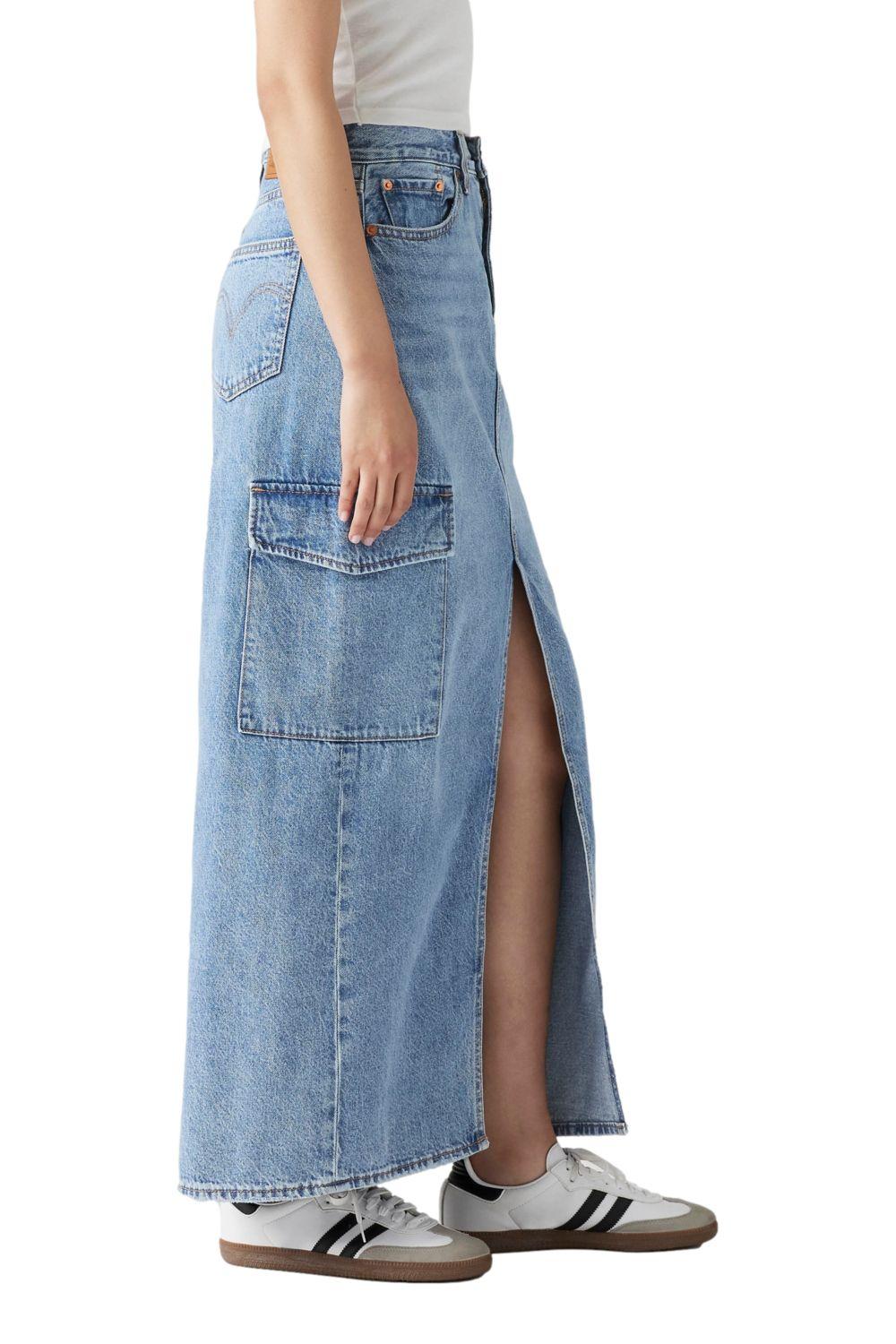 Falda Mujer Ankle Cargo Azul Levis 0005S-0000-1