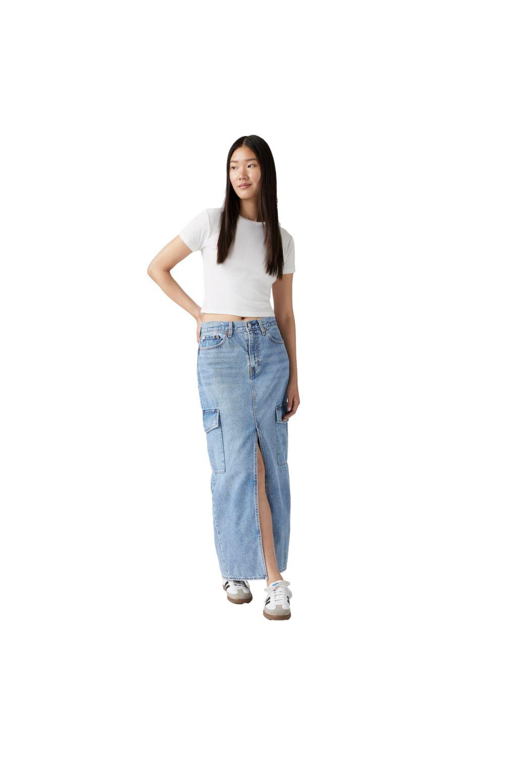 Falda Mujer Ankle Cargo Azul Levis 0005S-0000-3