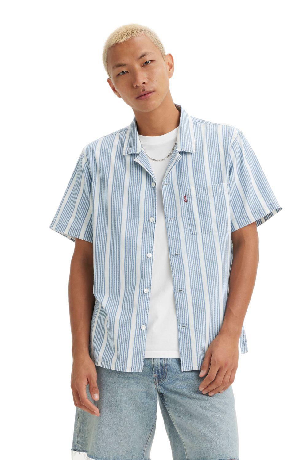 Camisa Hombre The Sunset Camp Shirt Blanco Levis 72625-0101-0