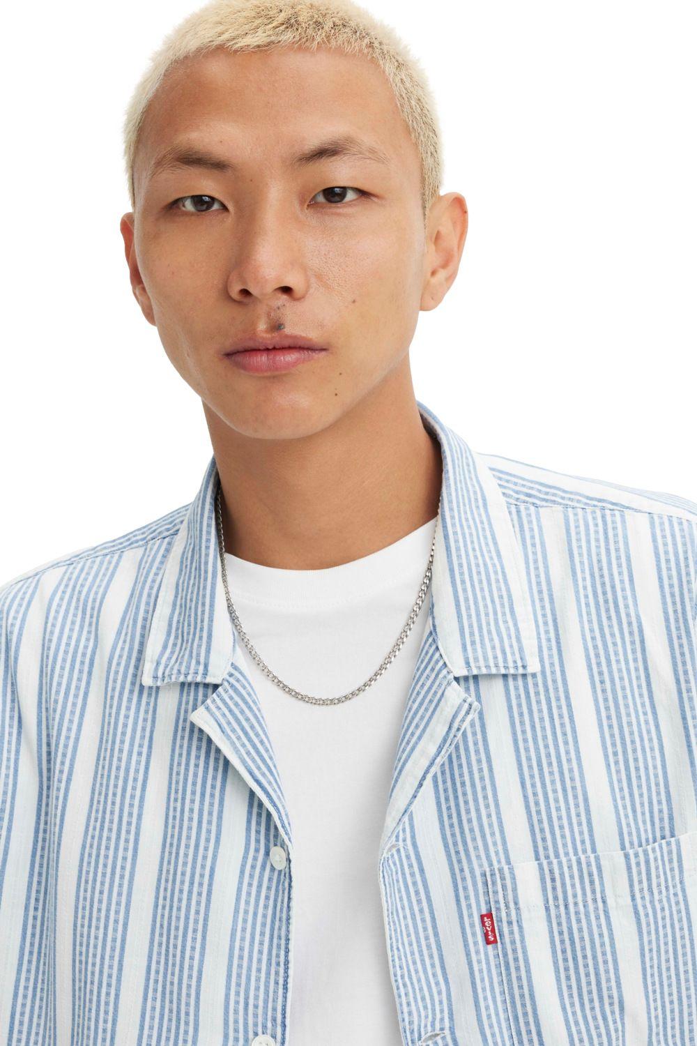Camisa Hombre The Sunset Camp Shirt Blanco Levis 72625-0101-4