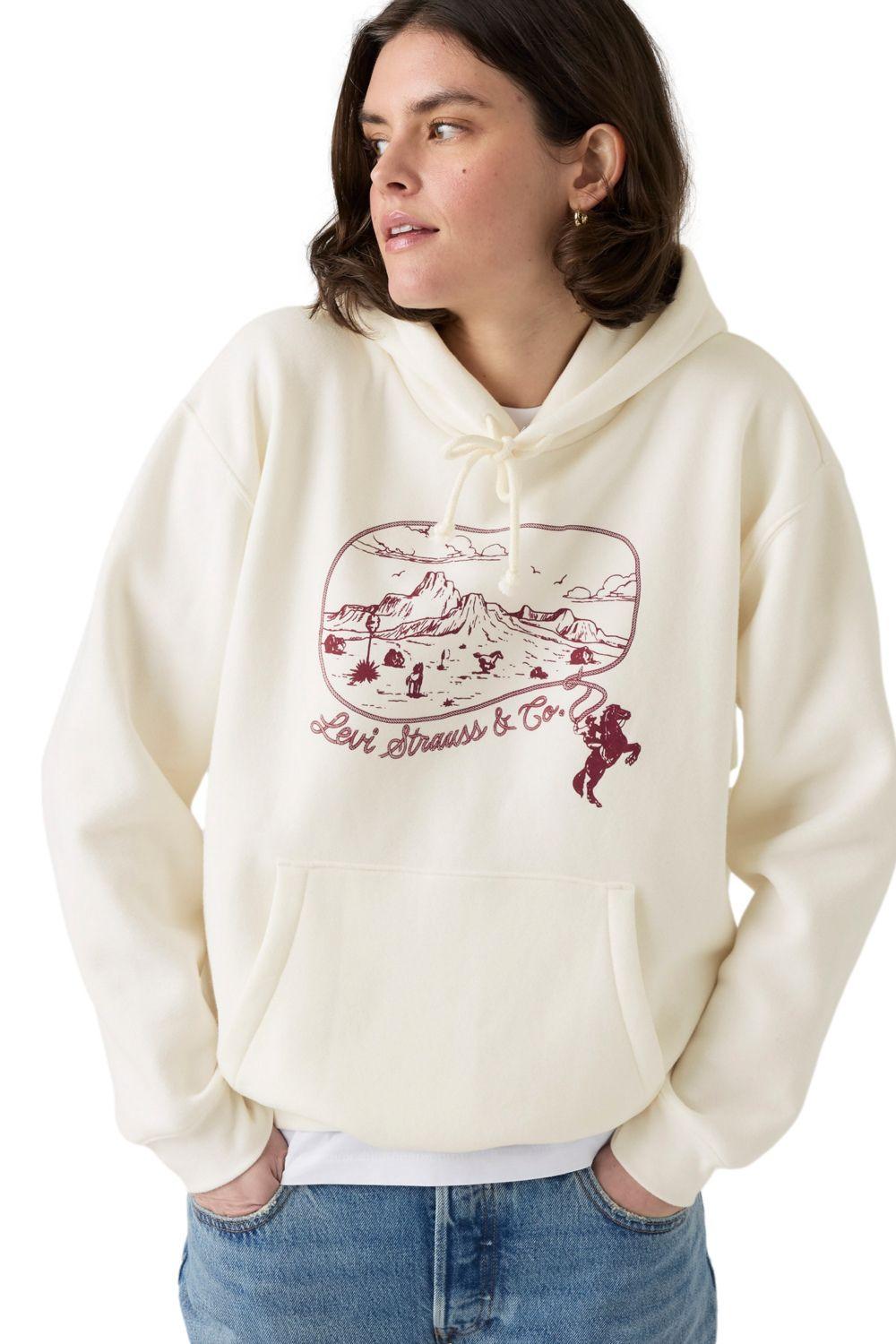Polerón Mujer Graphic Everyday Blanco Levis A8801-0038-2