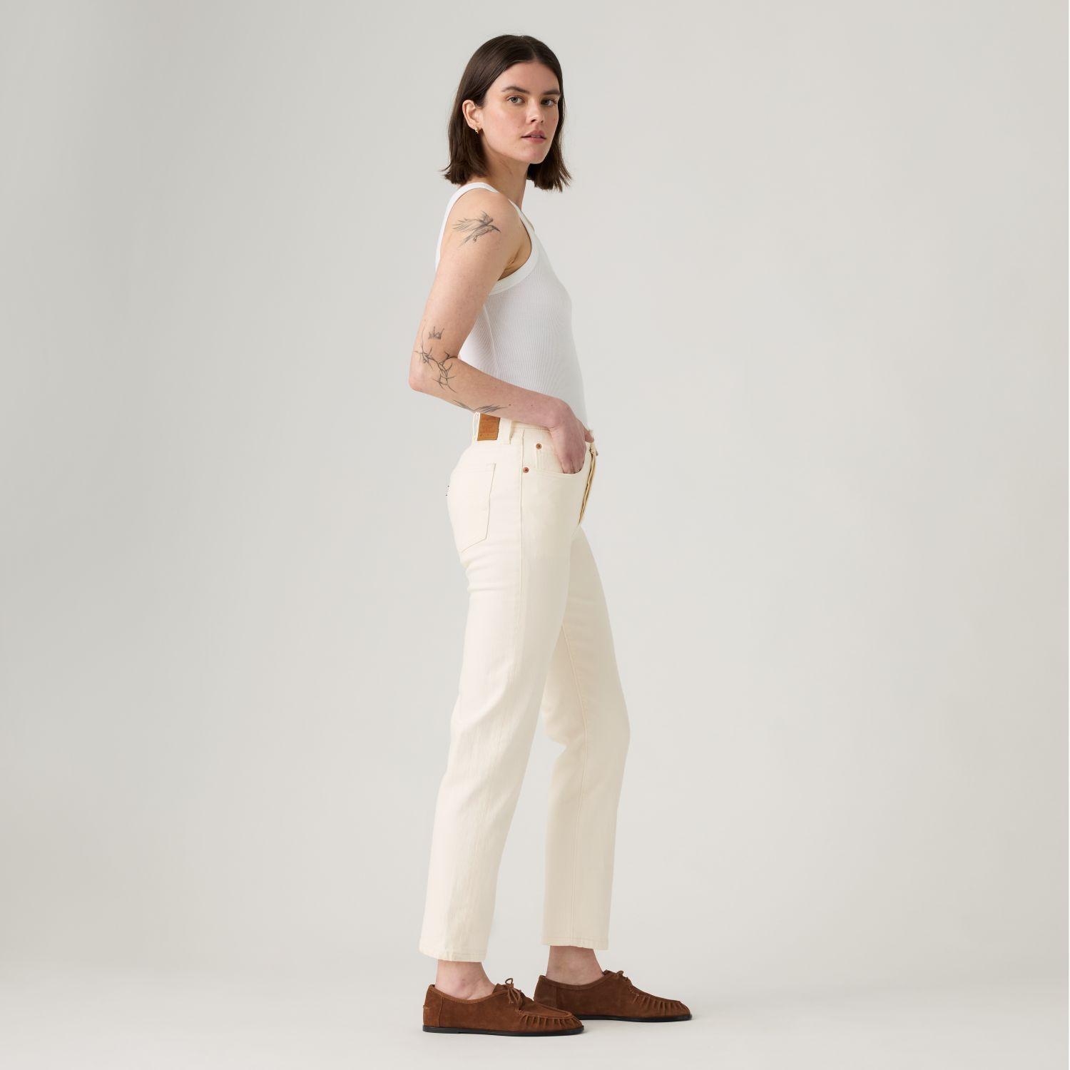 Jeans Mujer 501 Crop Beige Levis 36200-0374-2