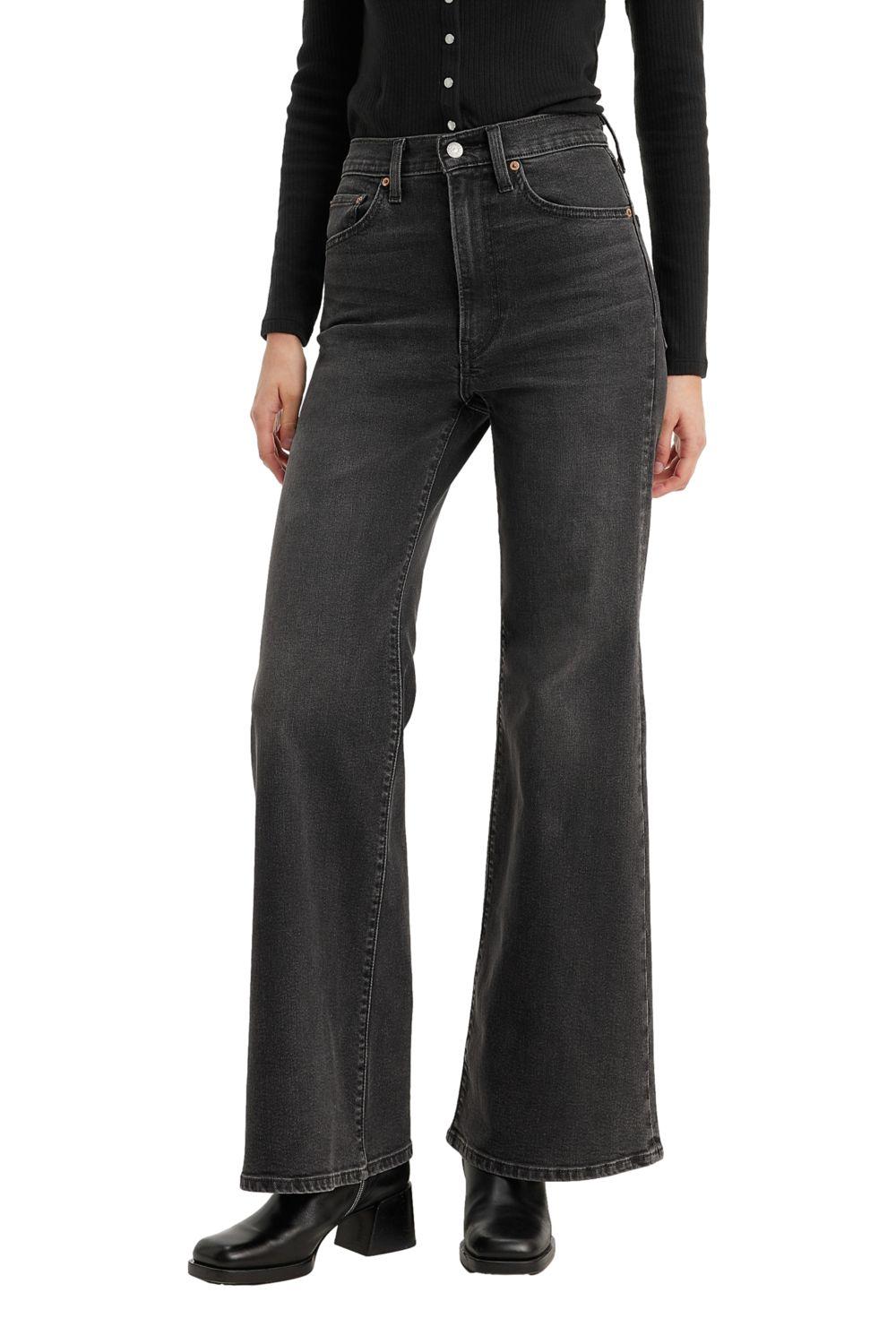 Jeans Mujer Ribcage Bells Negro Levis A7503-0000-0