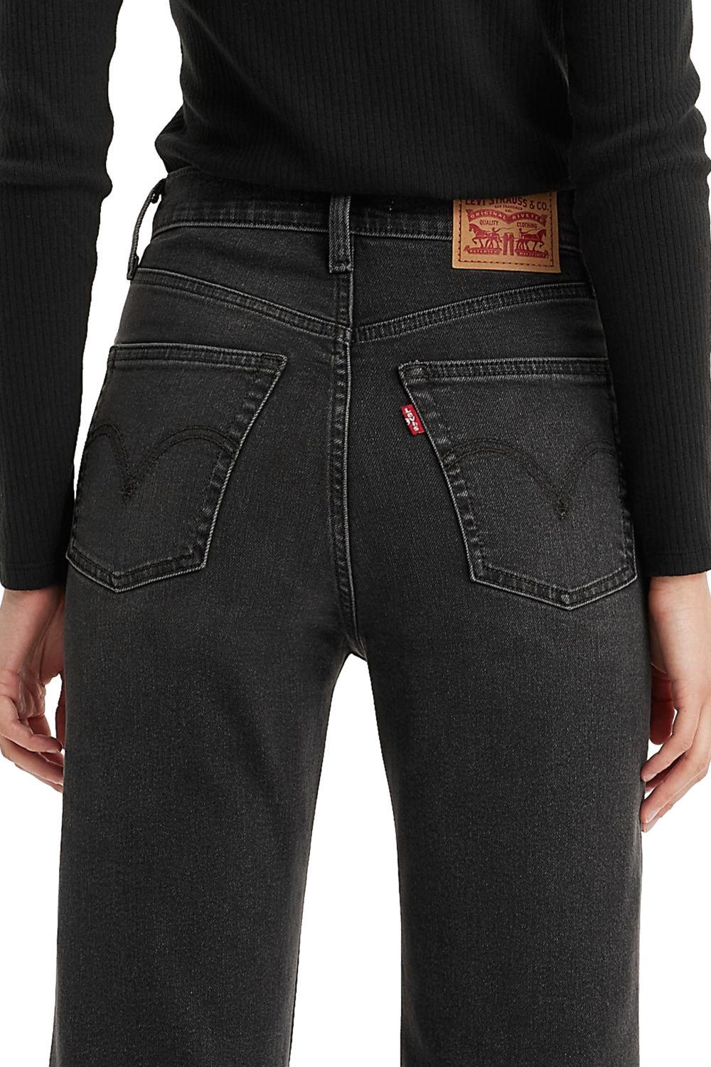 Jeans Mujer Ribcage Bells Negro Levis A7503-0000-3