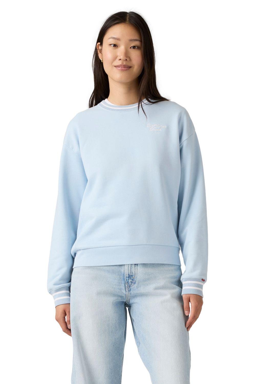Polerón Mujer Sport Crew Celeste Levis 0002L-0010-0