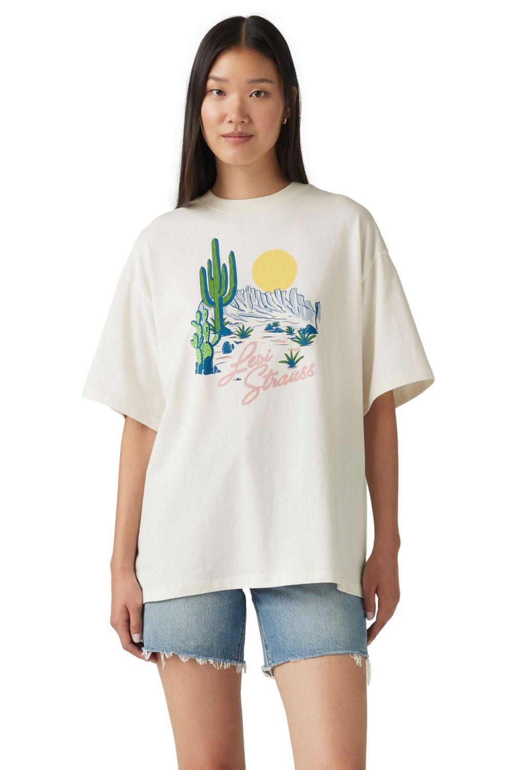 Polera Mujer Graphic Short Stack Tee Beige Levis A4924-0082-0