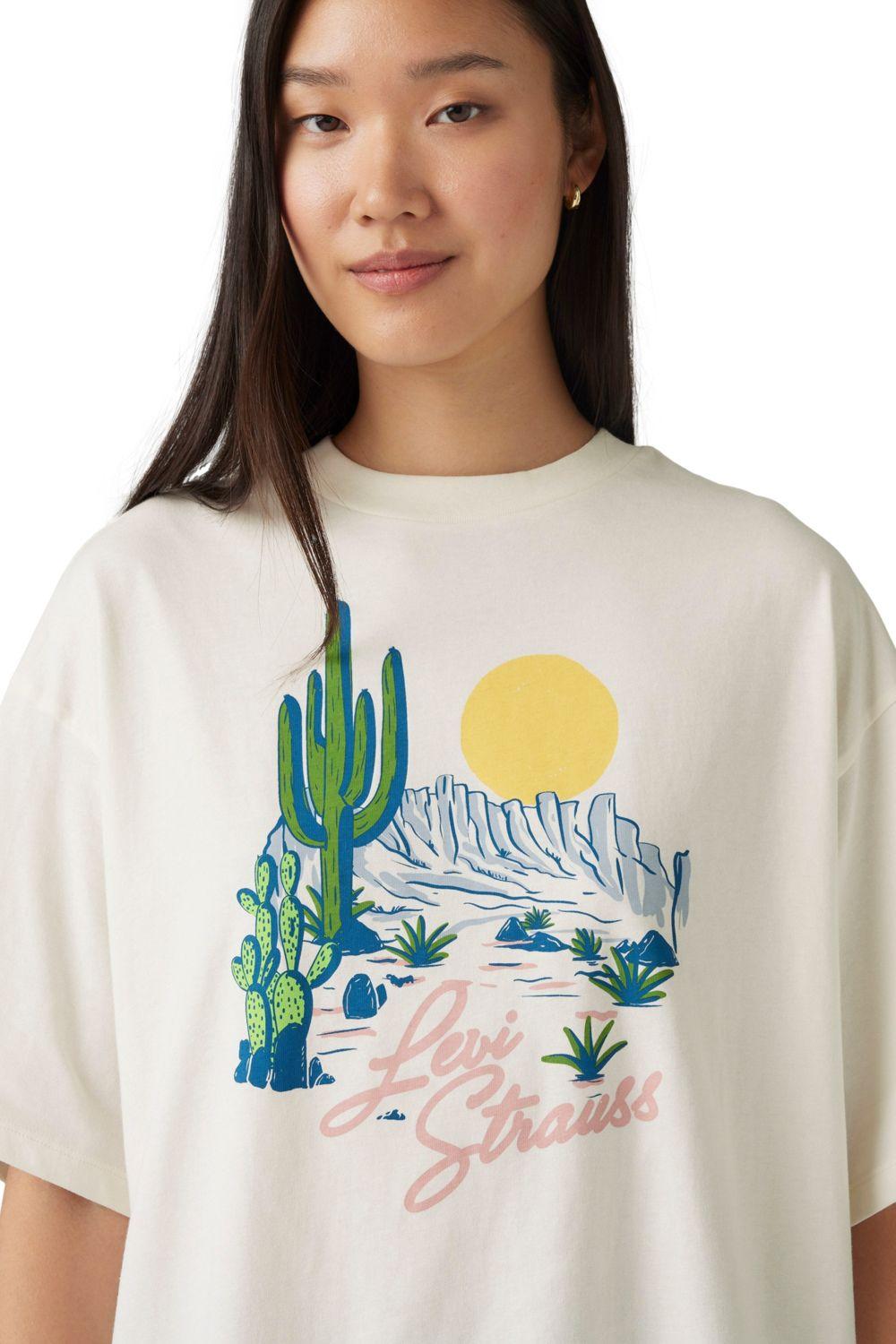 Polera Mujer Graphic Short Stack Tee Beige Levis A4924-0082-3