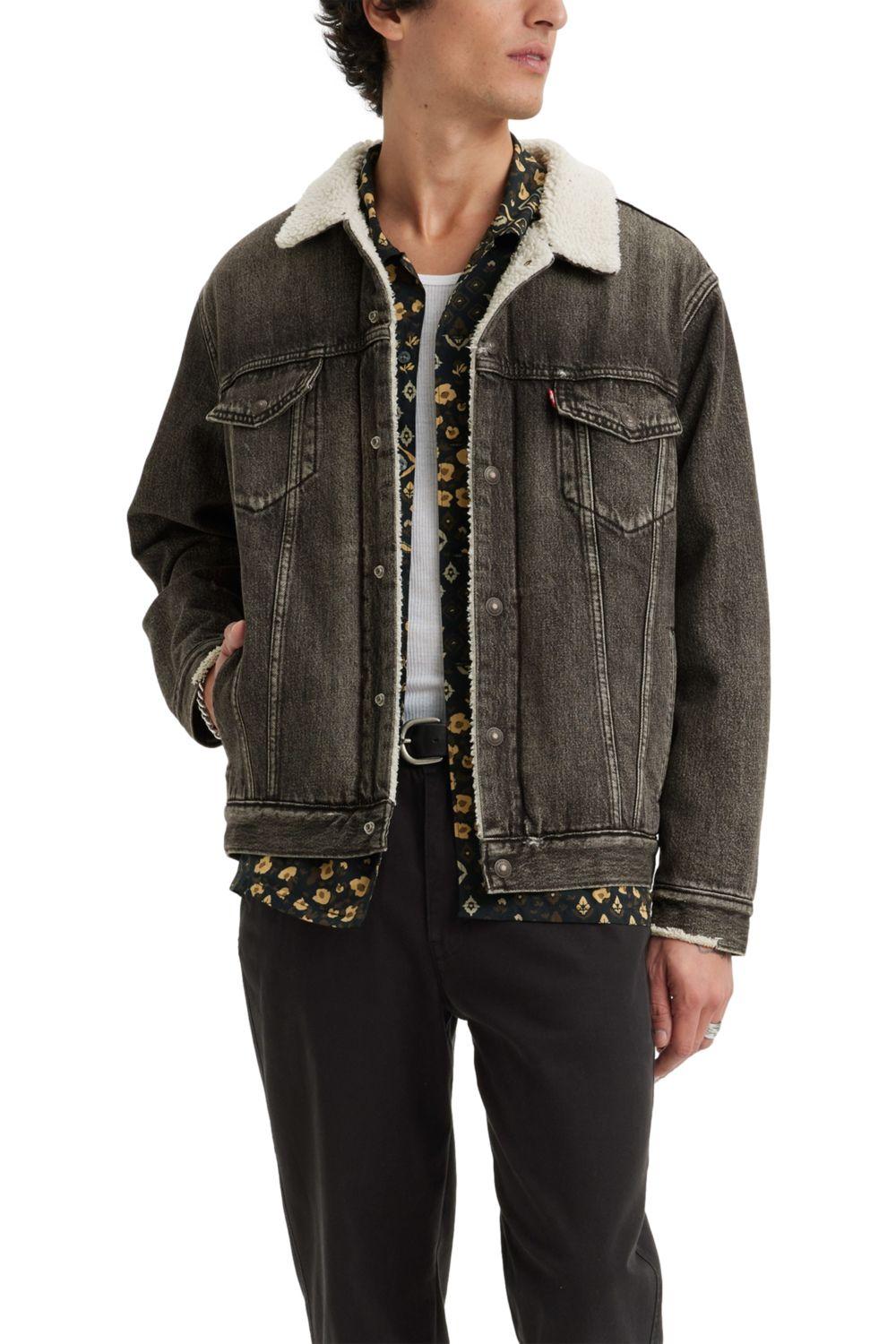 Chaqueta Hombre Relaxed Fit Sherpa Negro Levis A5784-0001-0