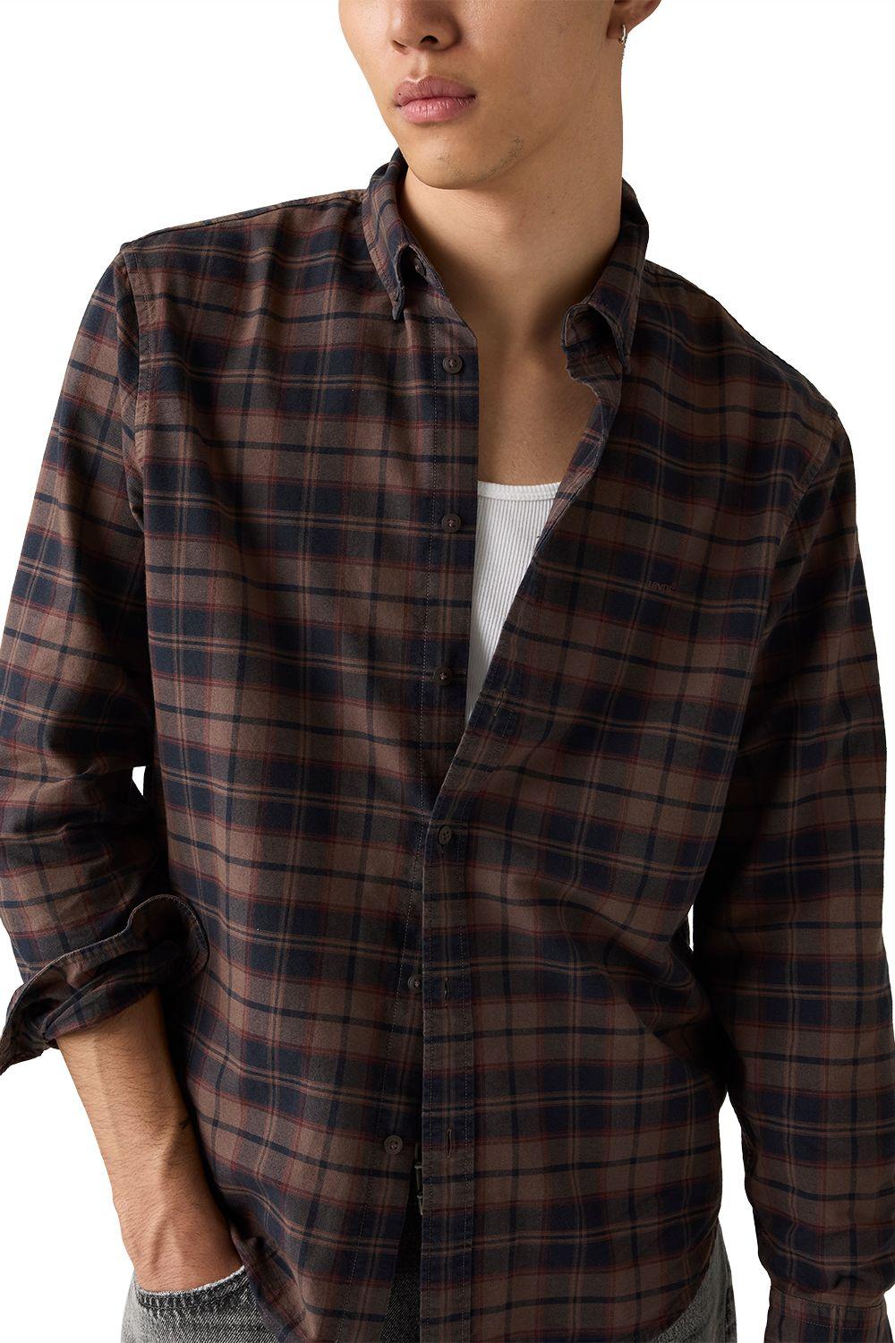Camisa Hombre Authentic Button Down Café Levis A7210-0063-2